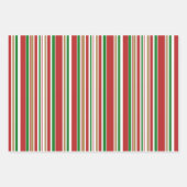 Koudwatten, strepen en bomen met kersttang inpakpapier vel (Voorkant 2)