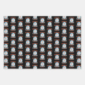 Koudweerloopbaan - Sneeuwvun Inpakpapier Vel (Voorkant 2)