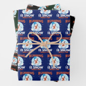 Koudweerloopbaan - Sneeuwvun Inpakpapier Vel (In situ)