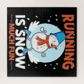 Koudweerloopbaan - Sneeuwvun Legpuzzel (Horizontaal)