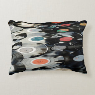 Koudzwart van vinylretro plastic accent kussen