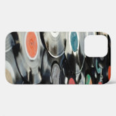 Koudzwart van vinylretro plastic Case-Mate iPhone case (Achterkant (horizontaal))