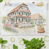 Kougelhopf d’Alsace | French Recipe Tea Towel Theedoek (Gevouwen)