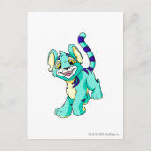 Kougra Blue Briefkaart (Voorkant)