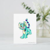 Kougra Blue Briefkaart (Staand voorkant)