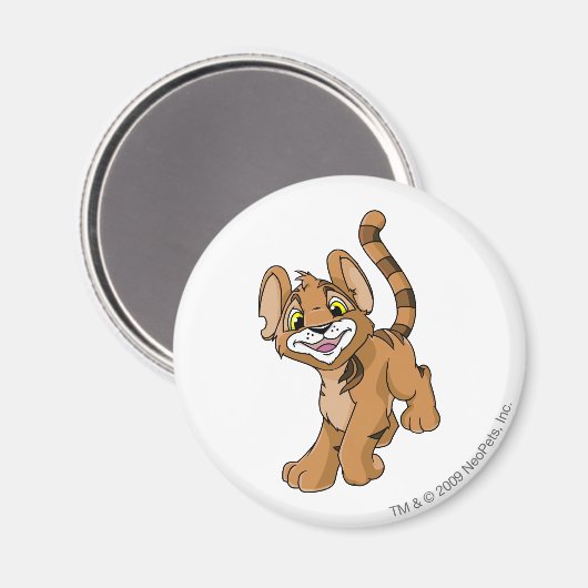 Kougra Brown Magneet (Voorkant / Achterkant)