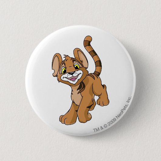 Kougra Brown Ronde Button 5,7 Cm (Voorkant)