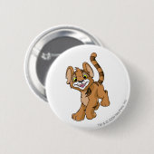 Kougra Brown Ronde Button 5,7 Cm (Voorkant /achterkant)
