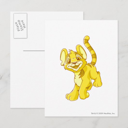 Kougra Gold Briefkaart (Voorkant / Achterkant)