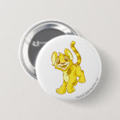 Kougra Gold Ronde Button 5,7 Cm (Voorkant /achterkant)