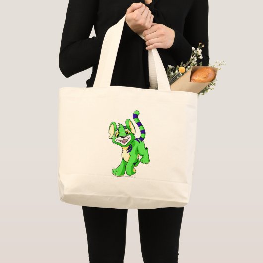 Kougra Green Grote Tote Bag (Voorkant (product))