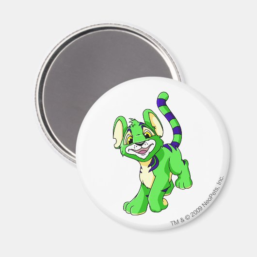 Kougra Green Magneet (Voorkant / Achterkant)
