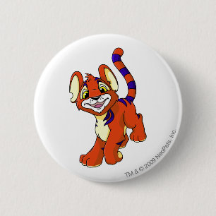 Kougra Red Ronde Button 5,7 Cm