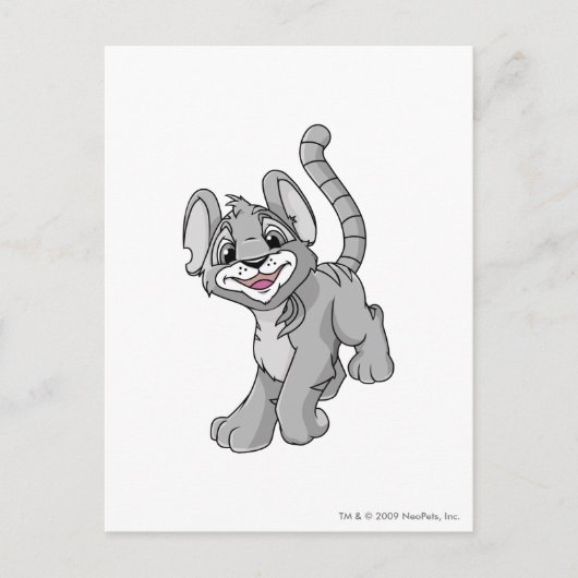 Kougra Silver Briefkaart (Voorkant)
