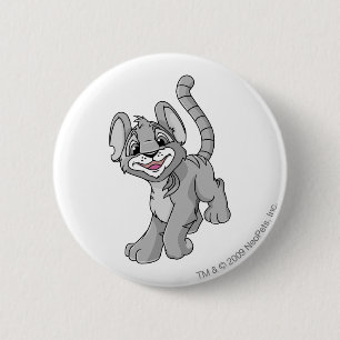 Kougra Silver Ronde Button 5,7 Cm