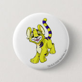 Kougra Yellow Ronde Button 5,7 Cm (Voorkant)