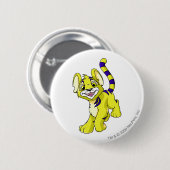 Kougra Yellow Ronde Button 5,7 Cm (Voorkant /achterkant)