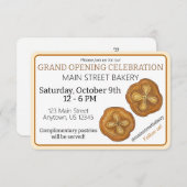 Kouign Amann Gebak Franse Bakkerij Grand Opening Kaart (Voorkant / Achterkant)