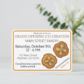 Kouign Amann Gebak Franse Bakkerij Grand Opening Kaart (Staand voorkant)