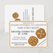 Kouign Amann Pastry Franse bakkerij Grote Opening Kaart (Voorkant / Achterkant)