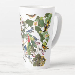 Koulage van vogels in het wild levende vogels —  latte mok
