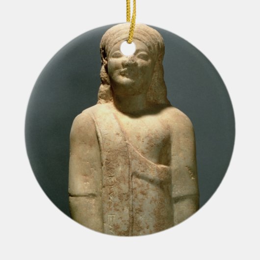 Kouros Dionysermos, Grieks, Archaic Period, c.600  Keramisch Ornament (Voorkant)