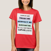 Kourtney Kardashian shirt/Respect T-shirt (Voorkant)