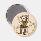 Kous Aap Cowboy magneet (Voorkant / Achterkant)
