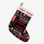 Kous van 2 Naam van de kring de Rode Kleine Kerstsok (Voorkant (Hangend))