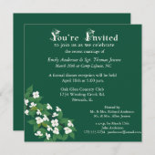 Kousa Dogwood Trouwreceptie Uitnodiging (Voorkant / Achterkant)