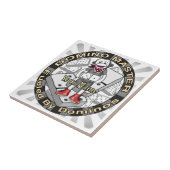 Kousaap Aas Domino Meester Tegeltje (Zijkant)