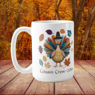 Kousen Crew Pelgrim Kalkoen Thanksgiving Koffiemok