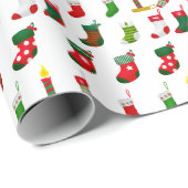 Kousen en kaars inpakpapier (Rol Hoek)