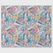 "Kousen en peperkoek mannen" Cadeaupapier (Vlak)