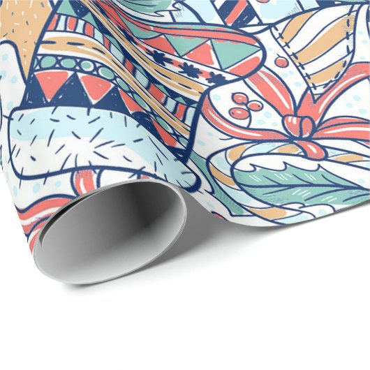 "Kousen en peperkoek mannen" Cadeaupapier (Rol Hoek)