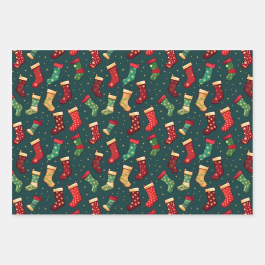 Kousen en Sparkles Inpakpapier Vel (Voorkant)