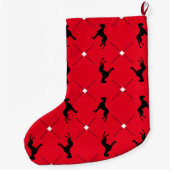 Kousen Great Dane Patroon Grote Kerstsok (Achterkant)