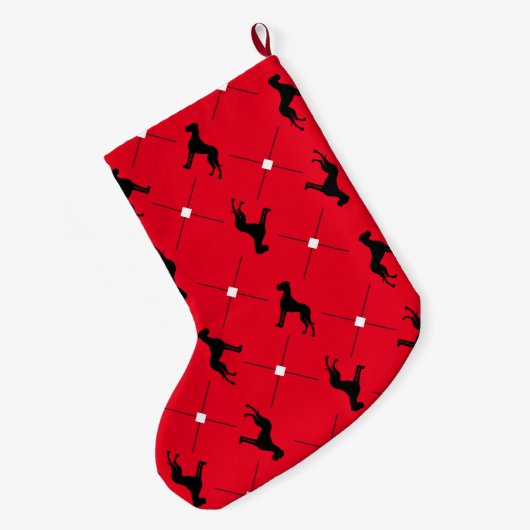 Kousen Great Dane Patroon Grote Kerstsok (Achterkant (Hangend))