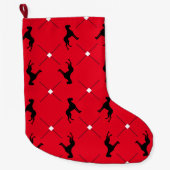 Kousen Great Dane Patroon Grote Kerstsok (Voorkant)