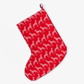 Kousen Great Dane Patroon Grote Kerstsok (Achterkant (Hangend))