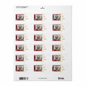 Kousen Hung Goat Christmas Gift Label Sticker (Full Sheet)