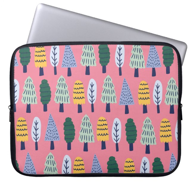  kousenbomen naadloos laptop sleeve (Voorkant)