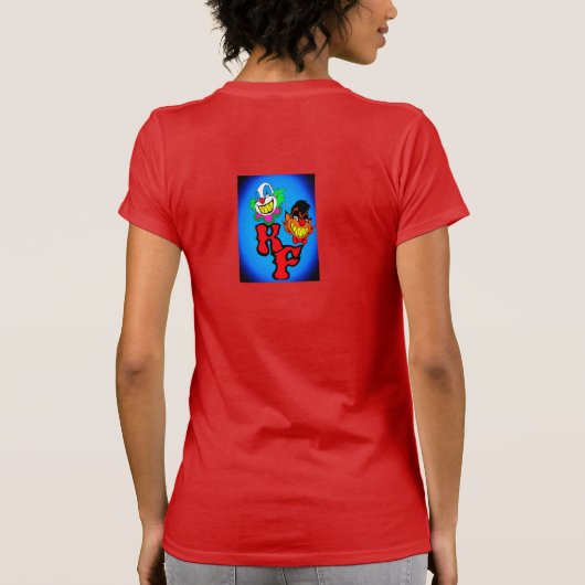 Kousin Freaky Tiny wordt boos T-shirt (Achterkant)