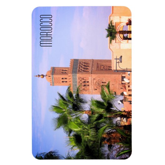 koutoubia moskee marocco magnet magneet (Verticaal)