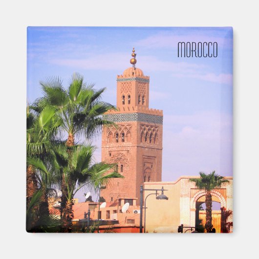 koutoubia moskee marokko magneet (Voorkant)