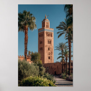 Koutoubia Moskee Marrakech - Marokkaanse Architect Poster