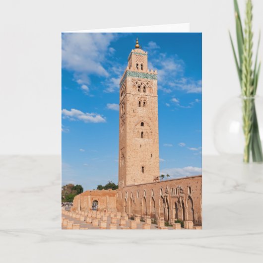 Koutoubia-moskee - Marrakech, Marokko Kaart (Voorkant)