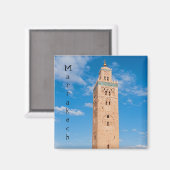 Koutoubia-moskee - Marrakech, Marokko Magneet (Voorkant / Achterkant)