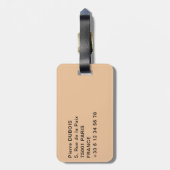 Koutoubia Mosque - Marrakech, Marokko Bagagelabel (Achterkant verticaal)