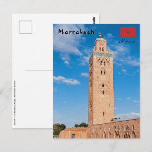 Koutoubia Mosque - Marrakech, Marokko Briefkaart